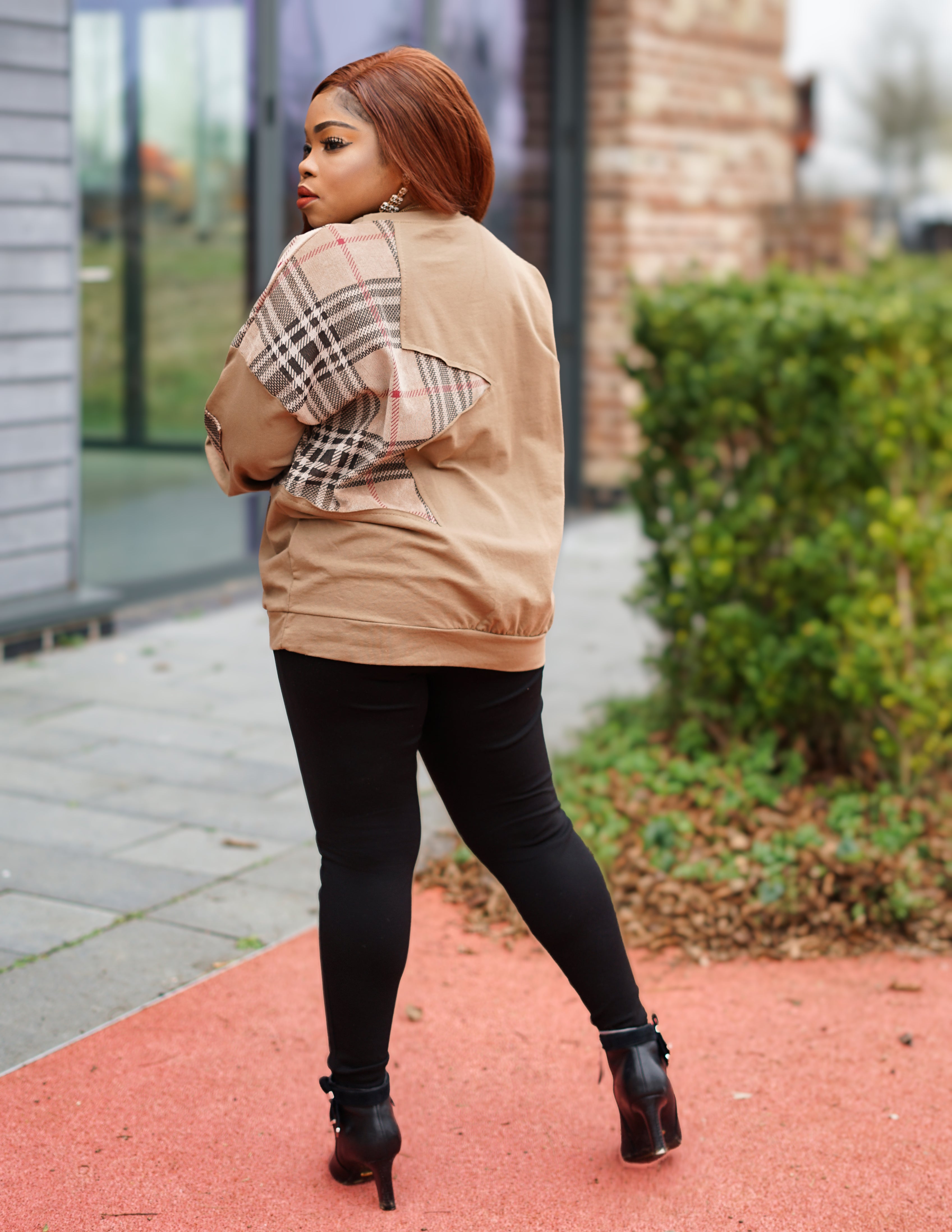 Kiera Star Sweatshirt-MLH - Brown / One size fits up to UK 14 - MLH Online