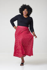 Load image into Gallery viewer, Bardot Maxi Pleated Skirt With Elasticated Waistband-Red - M/L (UK12/14) / Red - MLH Online
