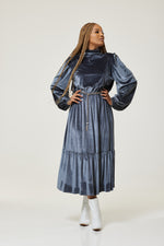 Load image into Gallery viewer, Laquisha Velvet Midi Dress - MLH Online
