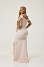 Load image into Gallery viewer, Princess Helena Ruffle Party Dress - Blush Pink / Large (UK 14) - MLH Online
