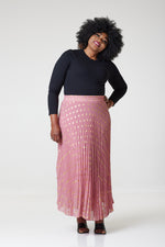 Load image into Gallery viewer, Bardot Maxi Pleated Skirt With Elasticated Waistband-Pink - S (UK 10) / Nude - MLH Online
