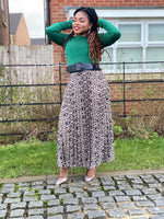 Load image into Gallery viewer, Diane Knife Pleated Skirt With Elasticated Waistband - MLH Online

