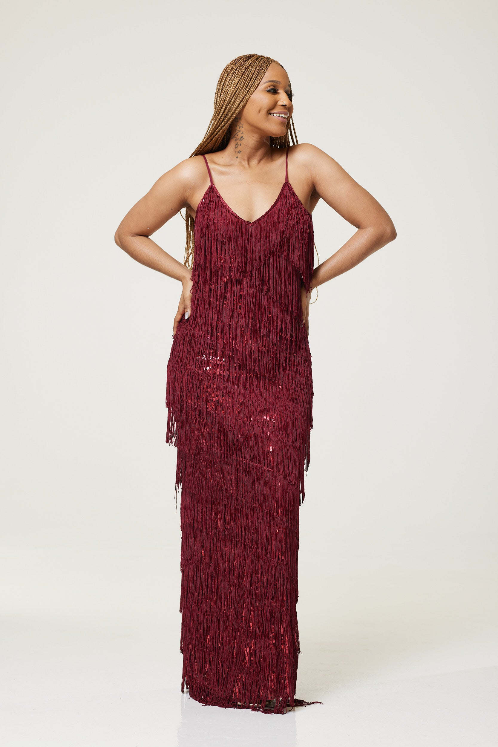 Melissa Party Dress With Sequin Tassle - MLH Online