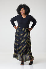 Load image into Gallery viewer, Bardot Maxi Pleated Skirt With Elasticated Waistband-Black - L/XL (UK 14/16) / Black - MLH Online
