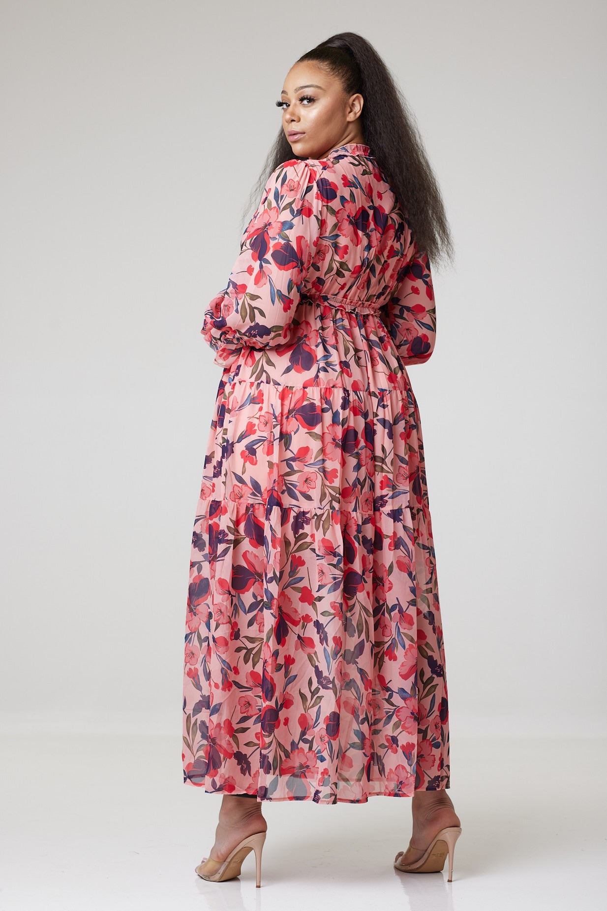 Flowy Floral Maxi Dress For Women - MLH Online