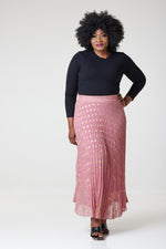 Load image into Gallery viewer, Bardot Maxi Pleated Skirt With Elasticated Waistband-Pink - L/XL (UK 14/16) / Pink - MLH Online
