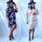 Load image into Gallery viewer, Daisy Floral Midi Shirt Dress - MLH Online
