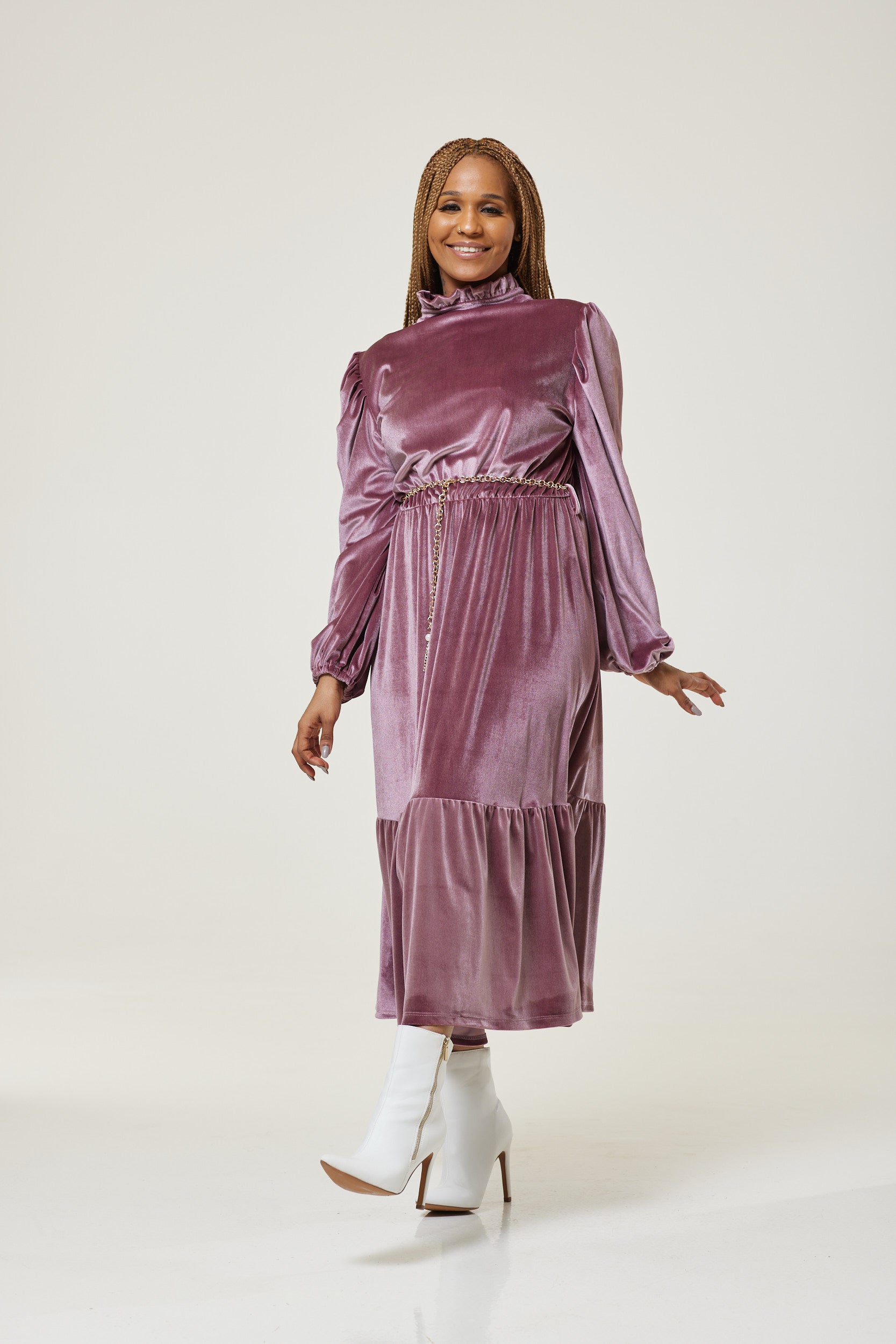 Laquisha Velvet Midi Dress - MLH Online