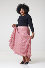 Load image into Gallery viewer, Bardot Maxi Pleated Skirt With Elasticated Waistband-Pink - M/L (UK12-14) / Pink - MLH Online
