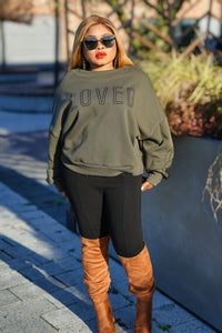 Loved Print Sweatshirt For Women-MLH - MLH Online
