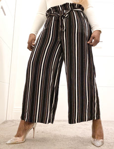 Multi Stripe Cropped Trouser - MLH Online
